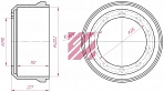 Барабан тормозной 420x196 SAF 160050111