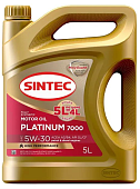 SINTEC PLATINUM 7000 5W30 SL/CF синт/масло 5L  600274