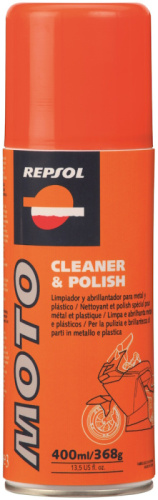Очиститель и полироль деталей Repsol Moto Cleaner&Polish аэроз. 400мл