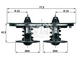 Термоста 80/75С  TX3280D