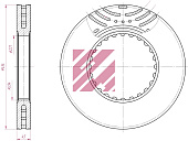 Диск тормозной  M2000003