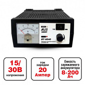 Зарядное устройство АКБ AVS 0.8-20A 12/24V  BT6040/A78865S