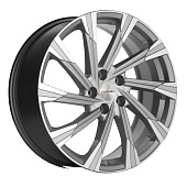 Диск литой 7.5x19 5x114.3 ET39 dia 60.1 KHOMEN KHW1901 (NX) BRILLIANT SILVER-FP KHW190104BSF