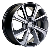 Диск литой 6.0x15 4x98 ET36 dia 58.6 KHOMEN KHW1501 (15_ZV Lada Granta) GRAY-FP KHW100923