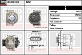 Генератор 24V 110A DAF XF105 MG808