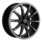 Диск литой 6.5x17 4x98 ET38 dia 58.6 KHOMEN KHW1707 (Lada Vesta) BLACK MATT-FP KHW103224